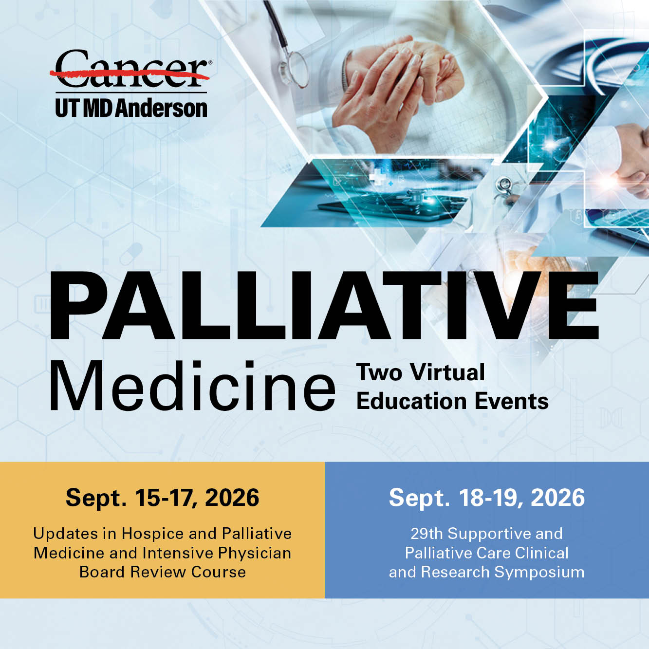 29th Supportive and Palliative Care Clinical and Research Symposium Banner